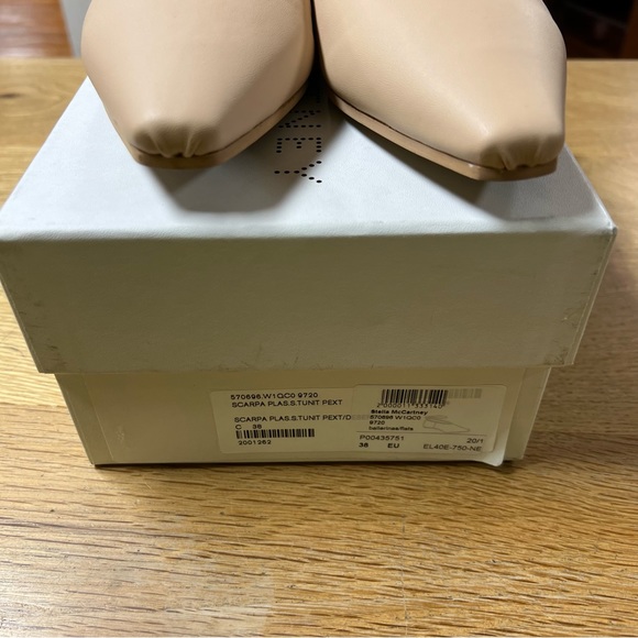 Stella McCartney vegan leather ballerina flats with anklet - Picture 4 of 6